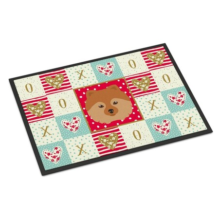 Carolines Treasures 24 x 36 in. German Spitz Love Indoor or Outdoor Mat CK5201JMAT